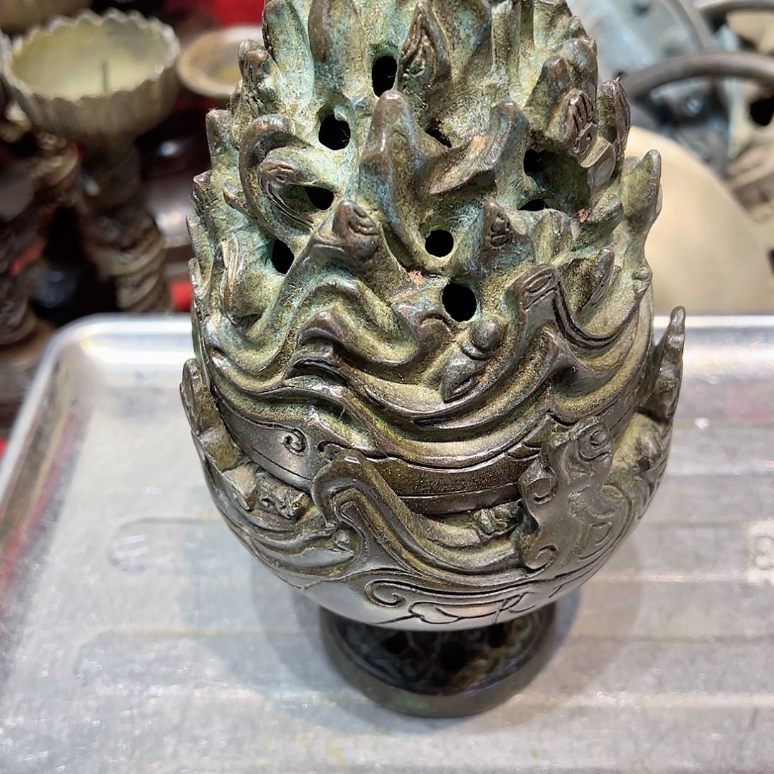 北**神黄铜摆件工艺品，
