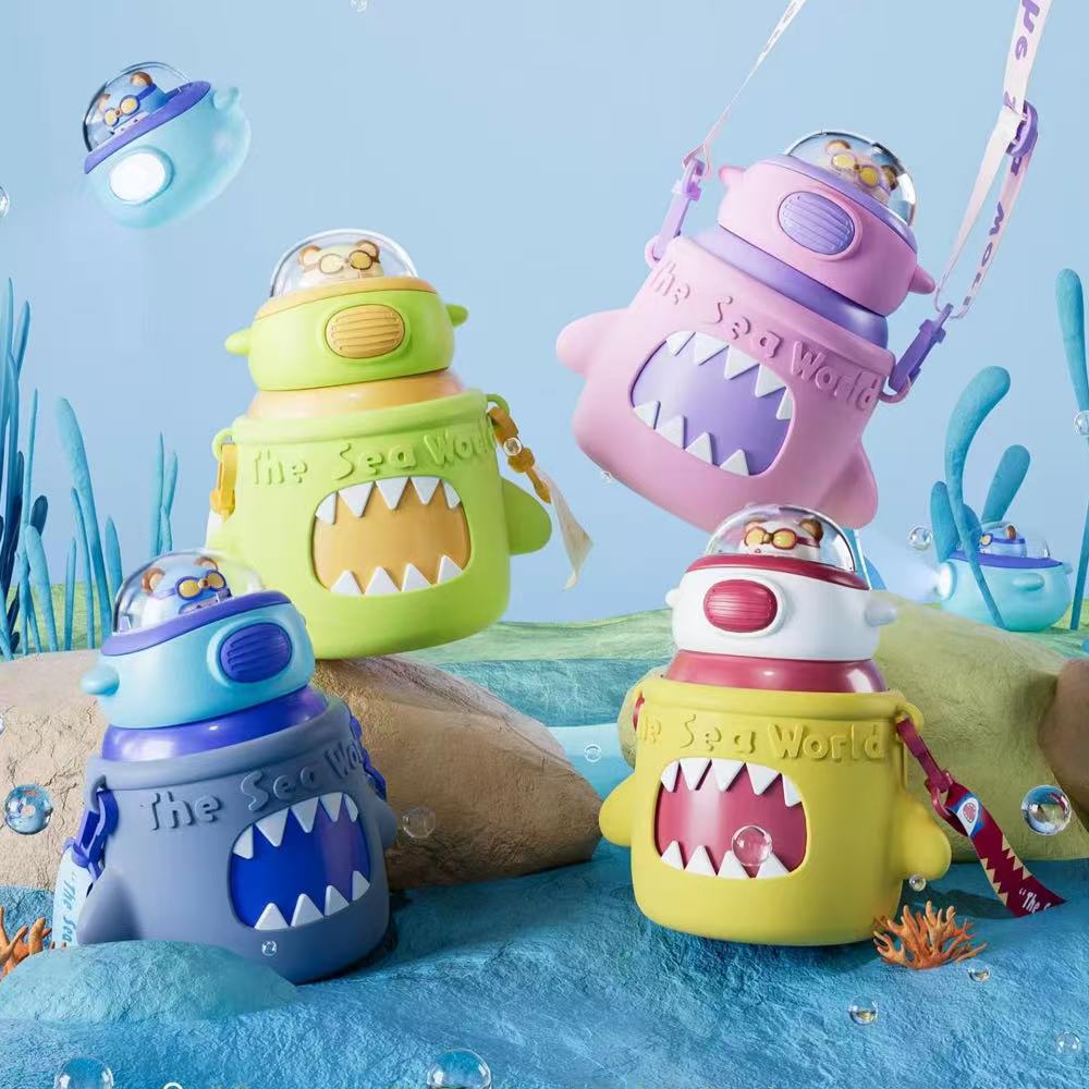 网红保温杯可爱防摔便携