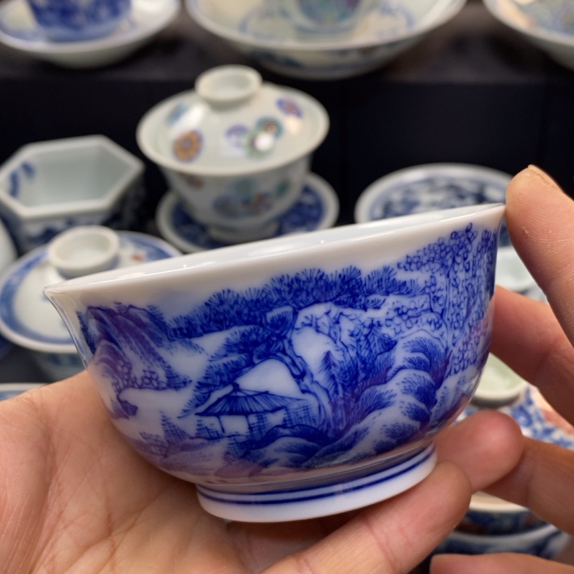 【闪购商品】景德镇青花主人杯