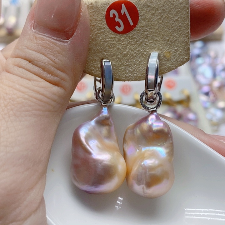 颈饰银S925镶嵌淡水珍珠