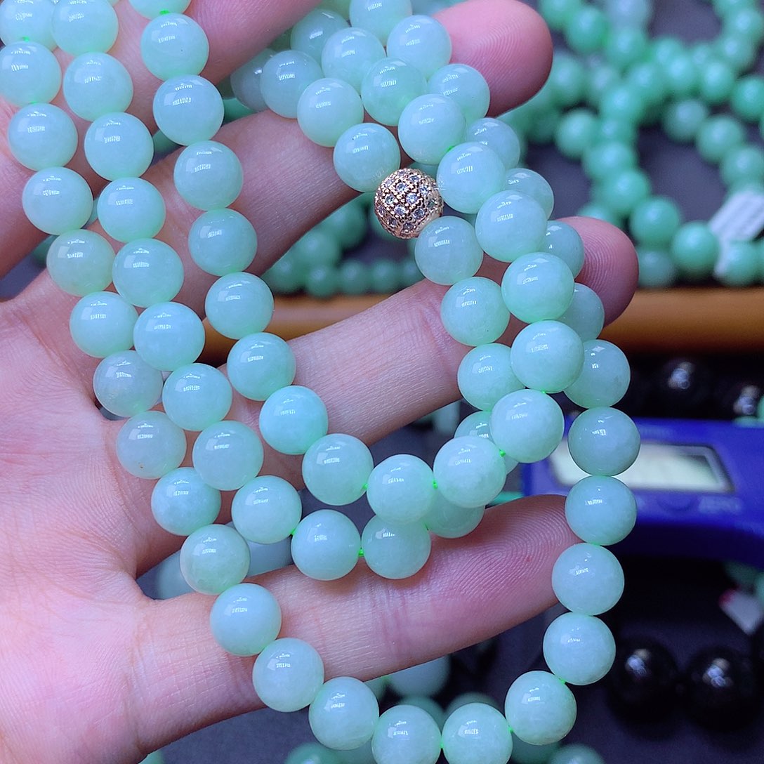 翡翠未镶嵌毛衣链