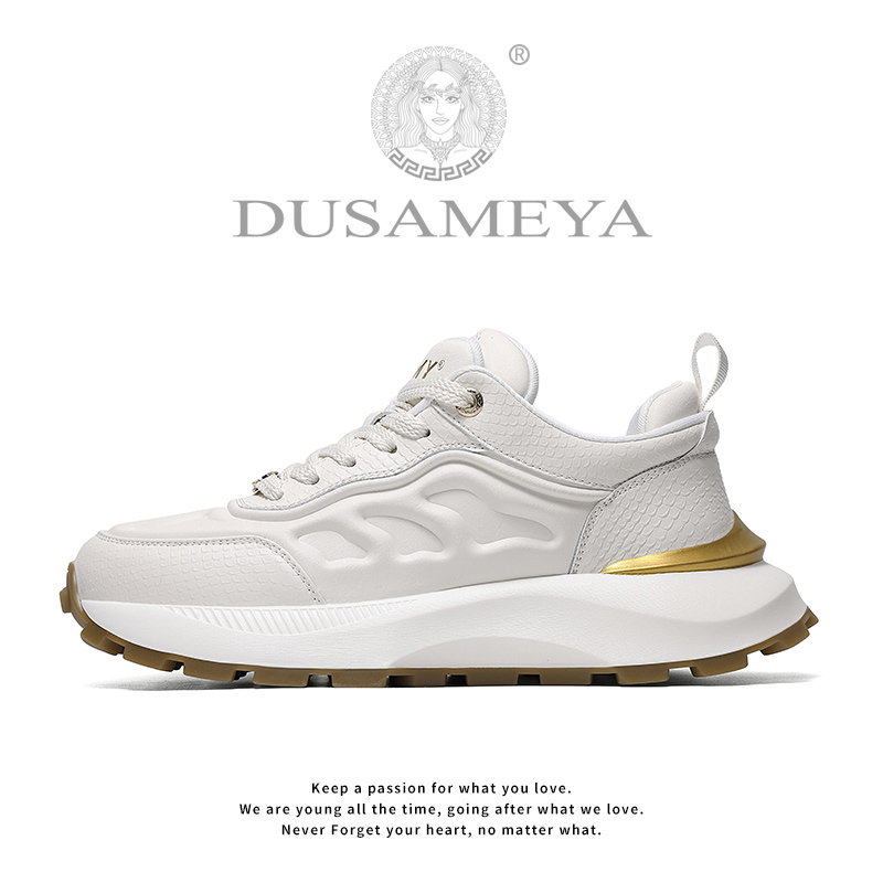 DUSAMEYA/杜莎米娅厚底秋冬轻奢时尚百搭情侣款增高潮流休闲鞋