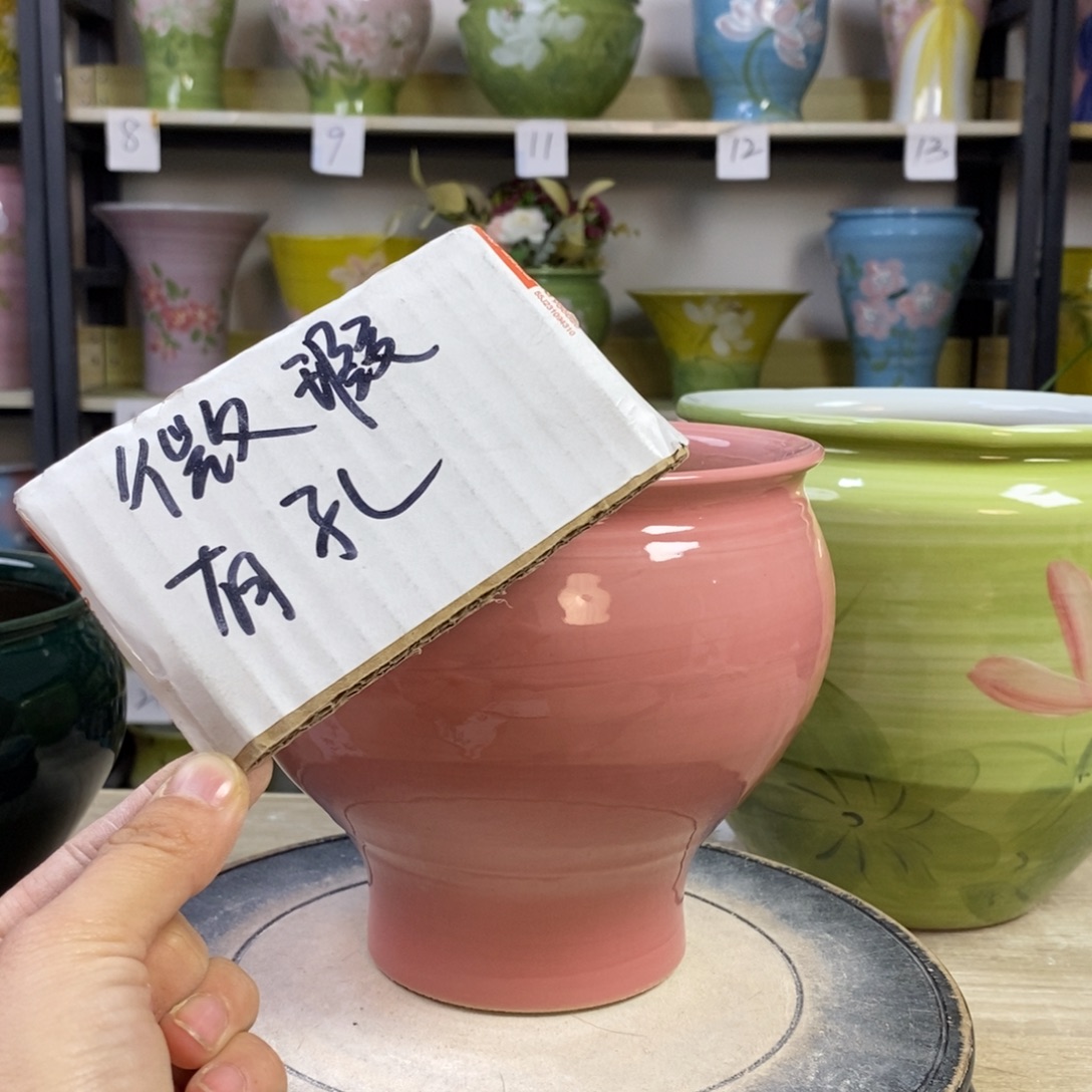 景德镇手工手绘陶瓷花盆