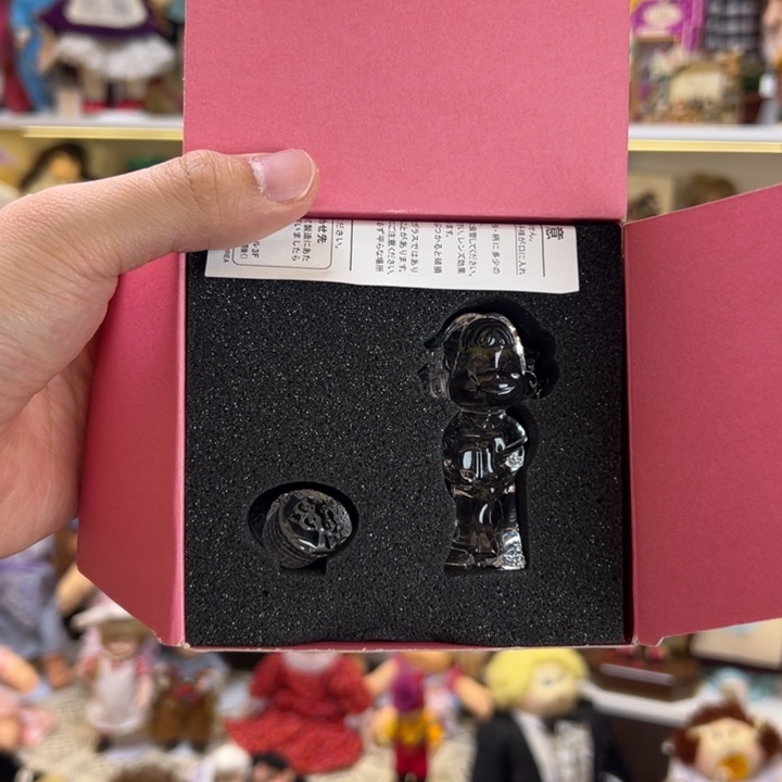 水晶摆件不二家原盒