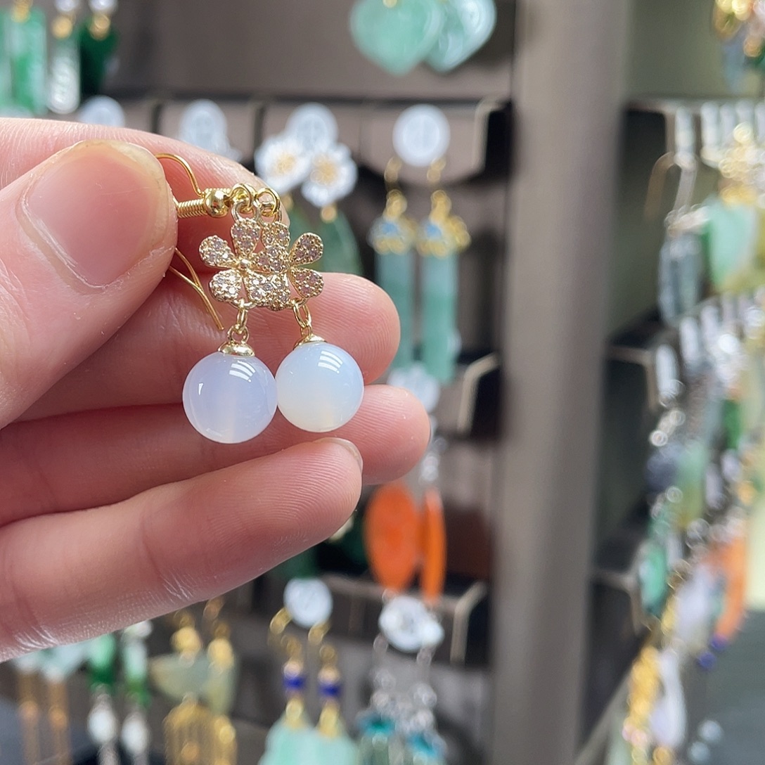 玛瑙/玉髓未镶嵌车挂035jff