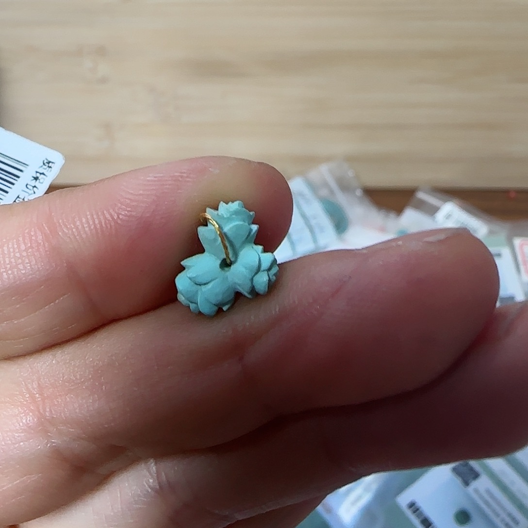 绿松石珠宝半成品未镶嵌