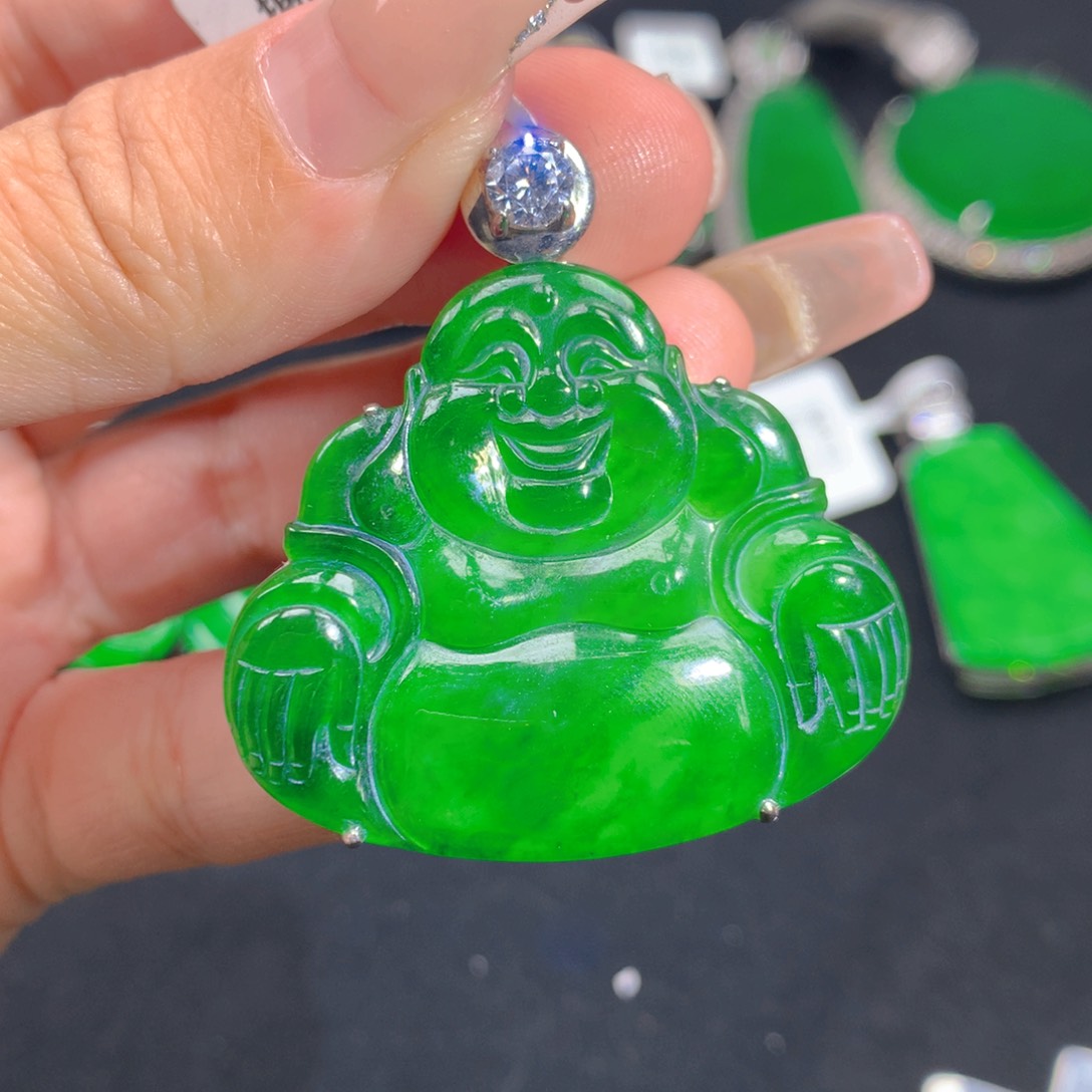 翡翠颈饰银S925镶嵌11111111111