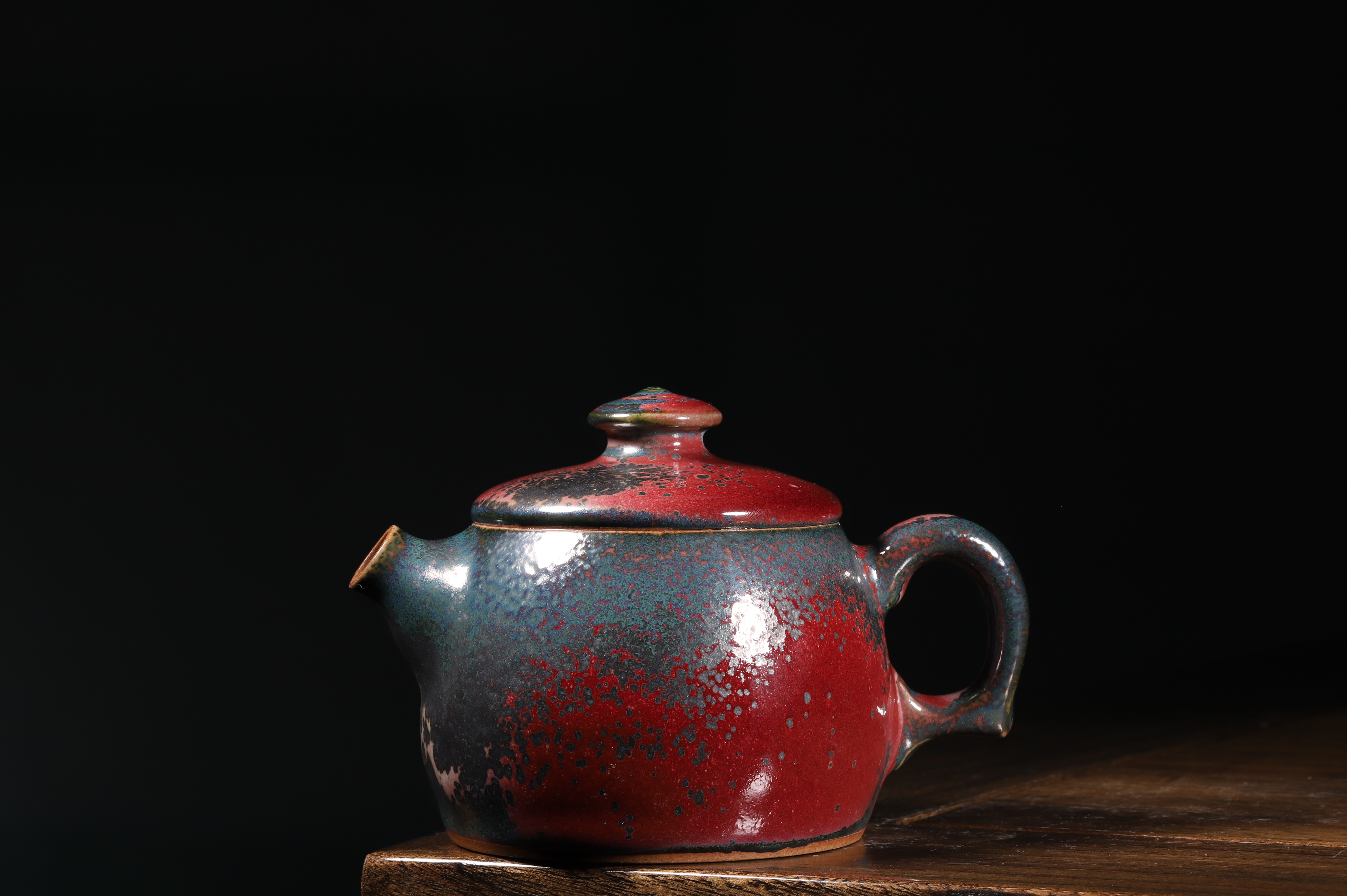 杨鹏飞炉钧釉大炮嘴壶