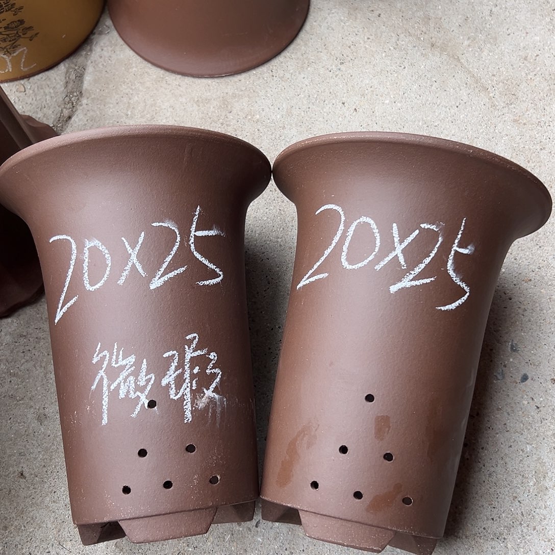 紫砂花盆宜兴紫砂花盆源头2只