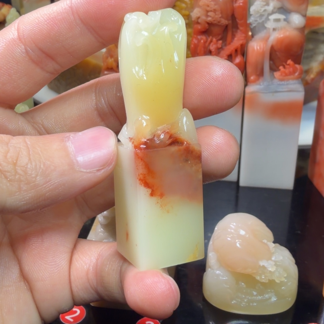 印石寿山石芙蓉石1.7/1.7/6.2