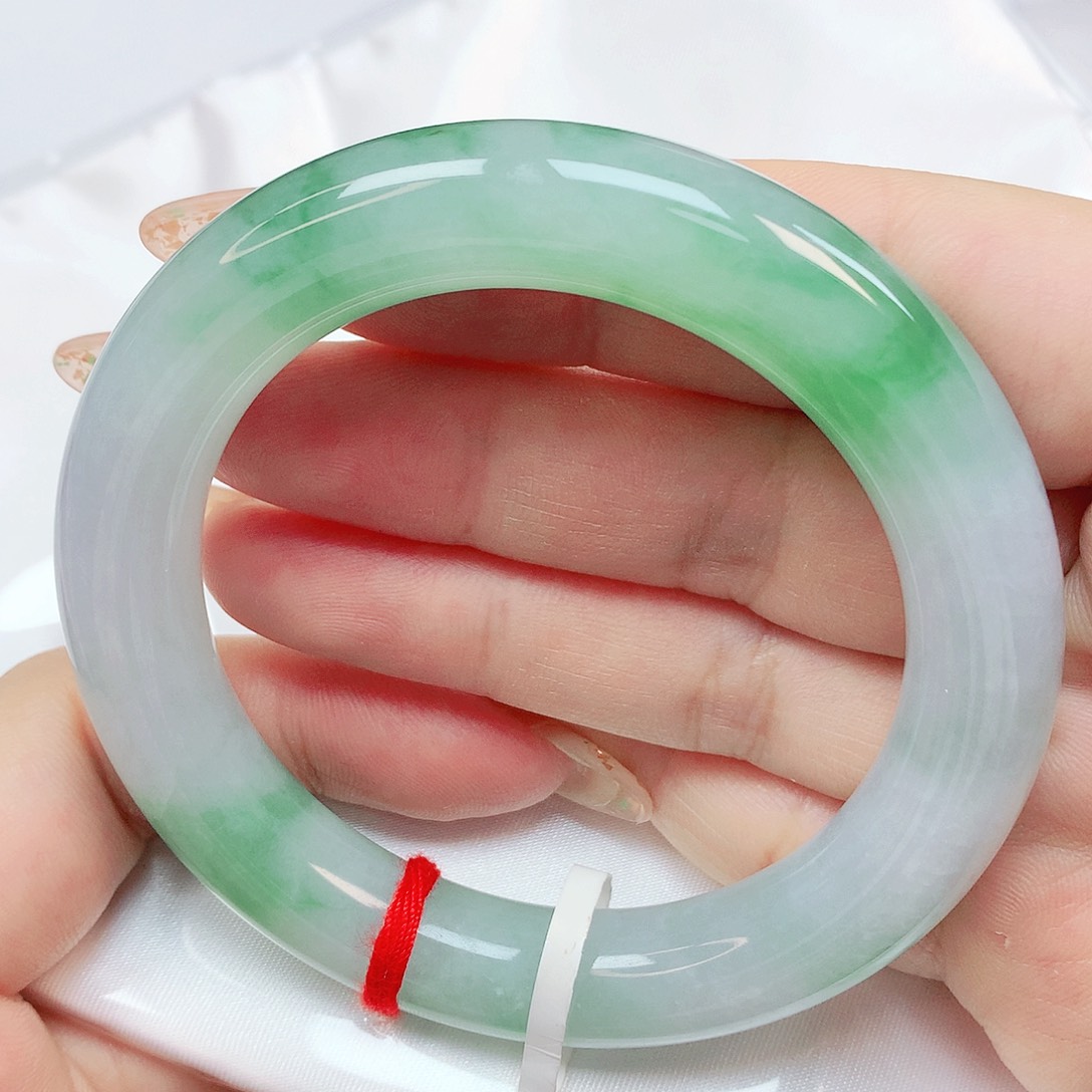 翡翠未镶嵌手镯抖音973