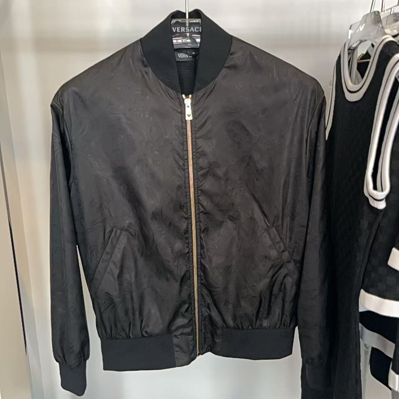 未使用 VERSACE/范思哲 男女同款巴洛克暗纹印花棒球服外套