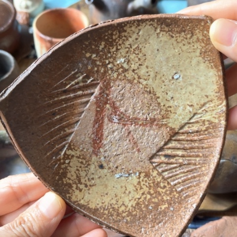 紫砂花盆备前烧一一一一一个一