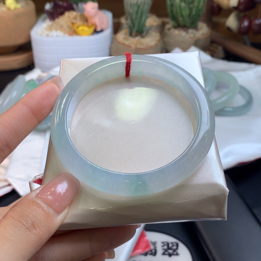 翡翠未镶嵌手镯59圈口
