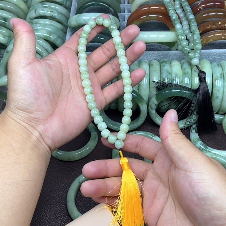 蛇纹石玉手链未镶嵌