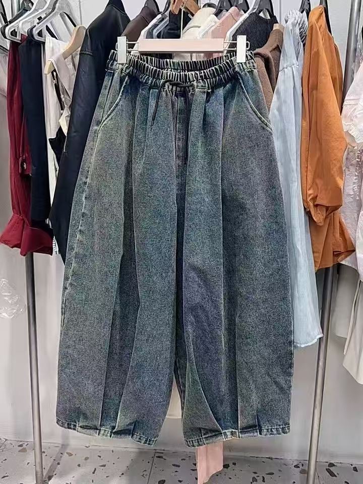 000840沙洗牛仔裤 均码90-150斤