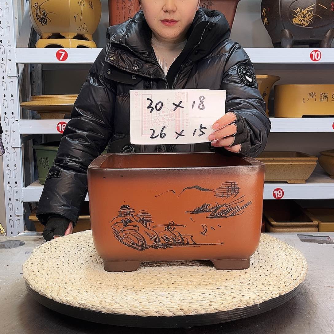 紫砂花盆紫砂花盆