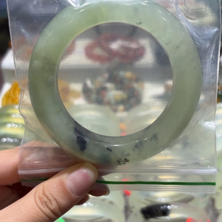 未镶嵌岫玉手镯❀*天然