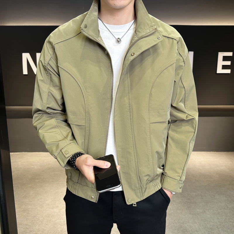 " WXS " 立领秋季男韩版男士秋冬立领夹克宽松夹克上衣休闲