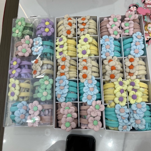 1050-时尚小花花发绳多样性发4根