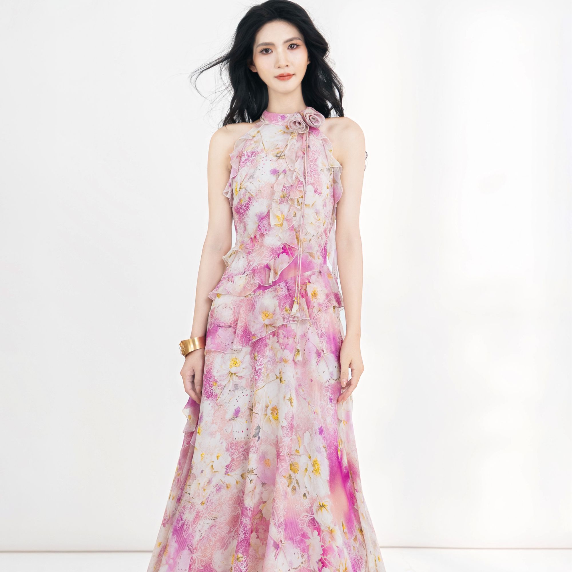 【设计师品牌】YINGCHOI春夏新款连衣裙YCMSD32718D