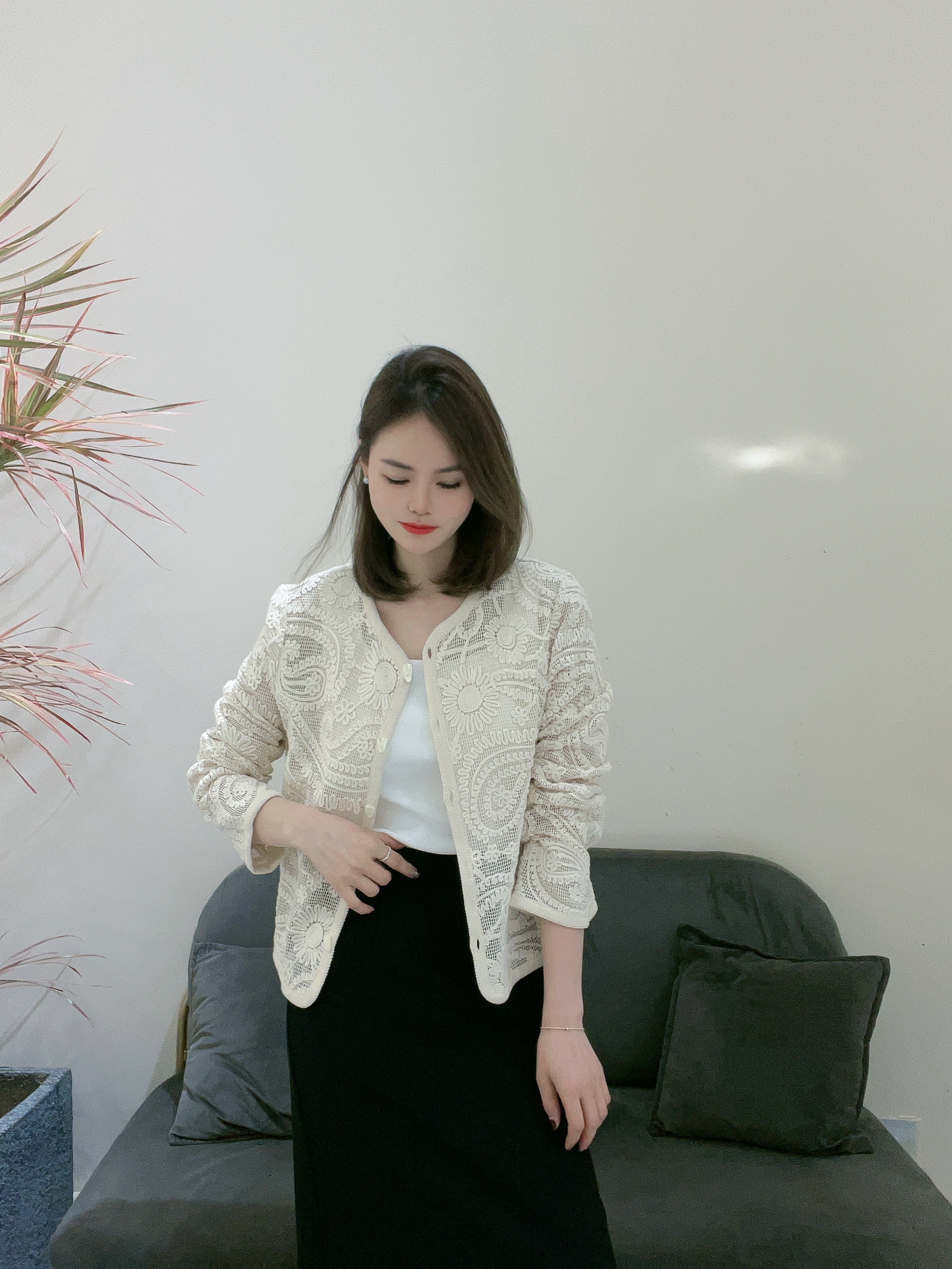 乐乐小铺-蕾丝外套