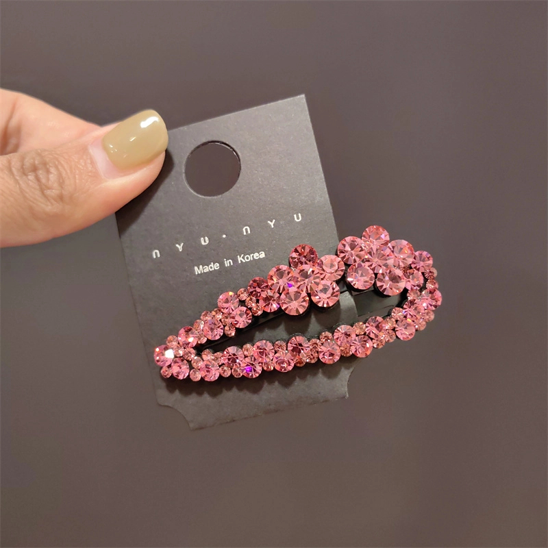 韩国施华双花BB夹网红爆款刘海夹2024新款侧边夹顶夹韩版碎发夹女