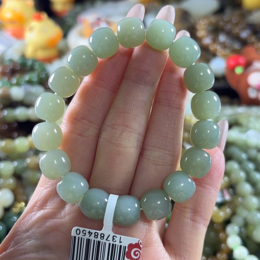 和田玉未镶嵌手串85