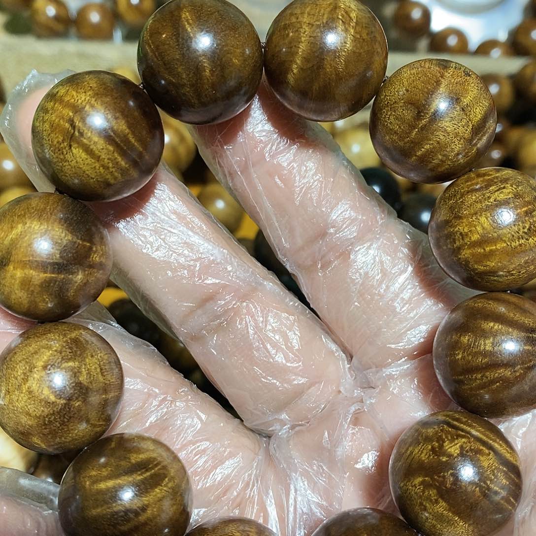 金丝楠溪**歌小叶2.0微瑕手串