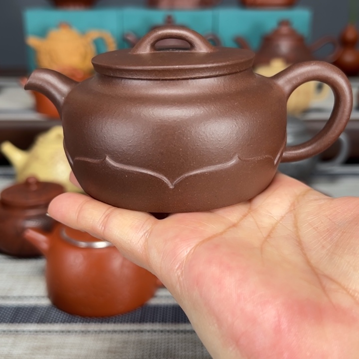 紫砂茶壶新年清货价紫泥165毫升