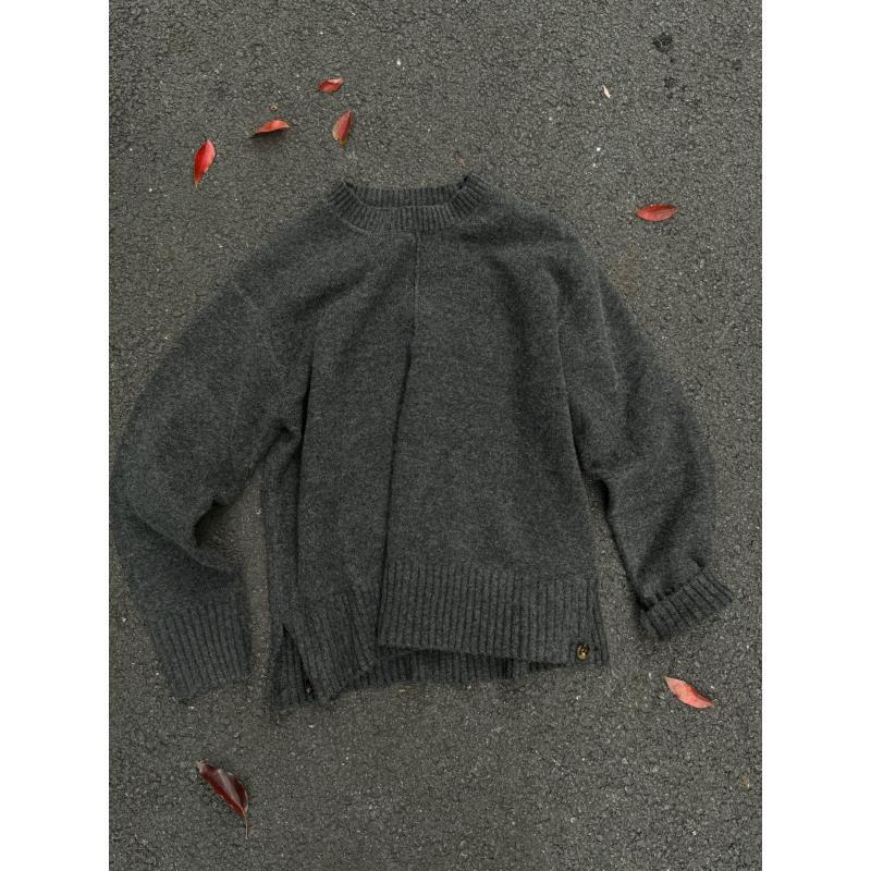 LazCore/慵刻男女同款秋冬百搭时尚针织长袖T恤毛衣