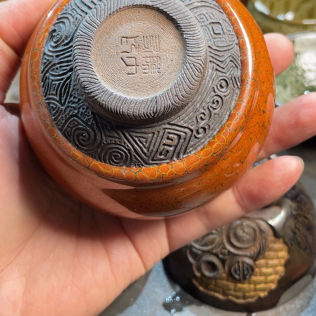 茶盏建盏手工雕刻工艺