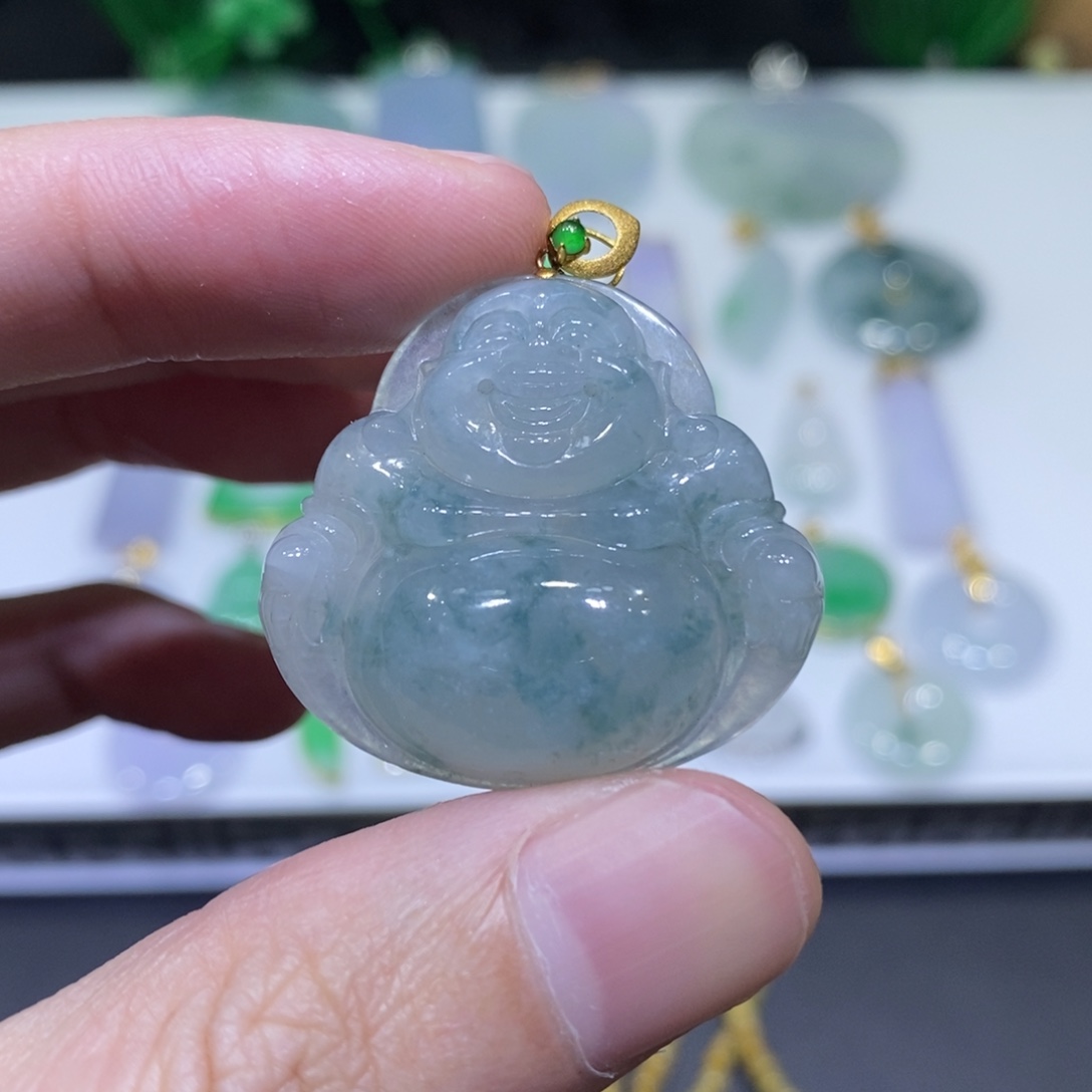 翡翠未镶嵌吊坠(不含链)