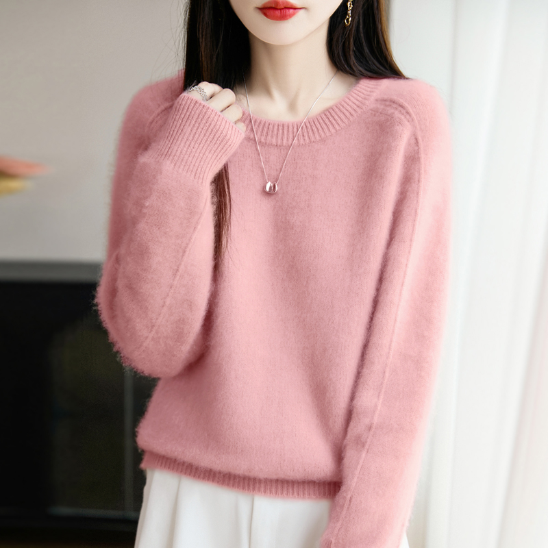 闭眼入不后悔~新款七针加厚圆领长袖纯羊毛衫女毛衣百搭