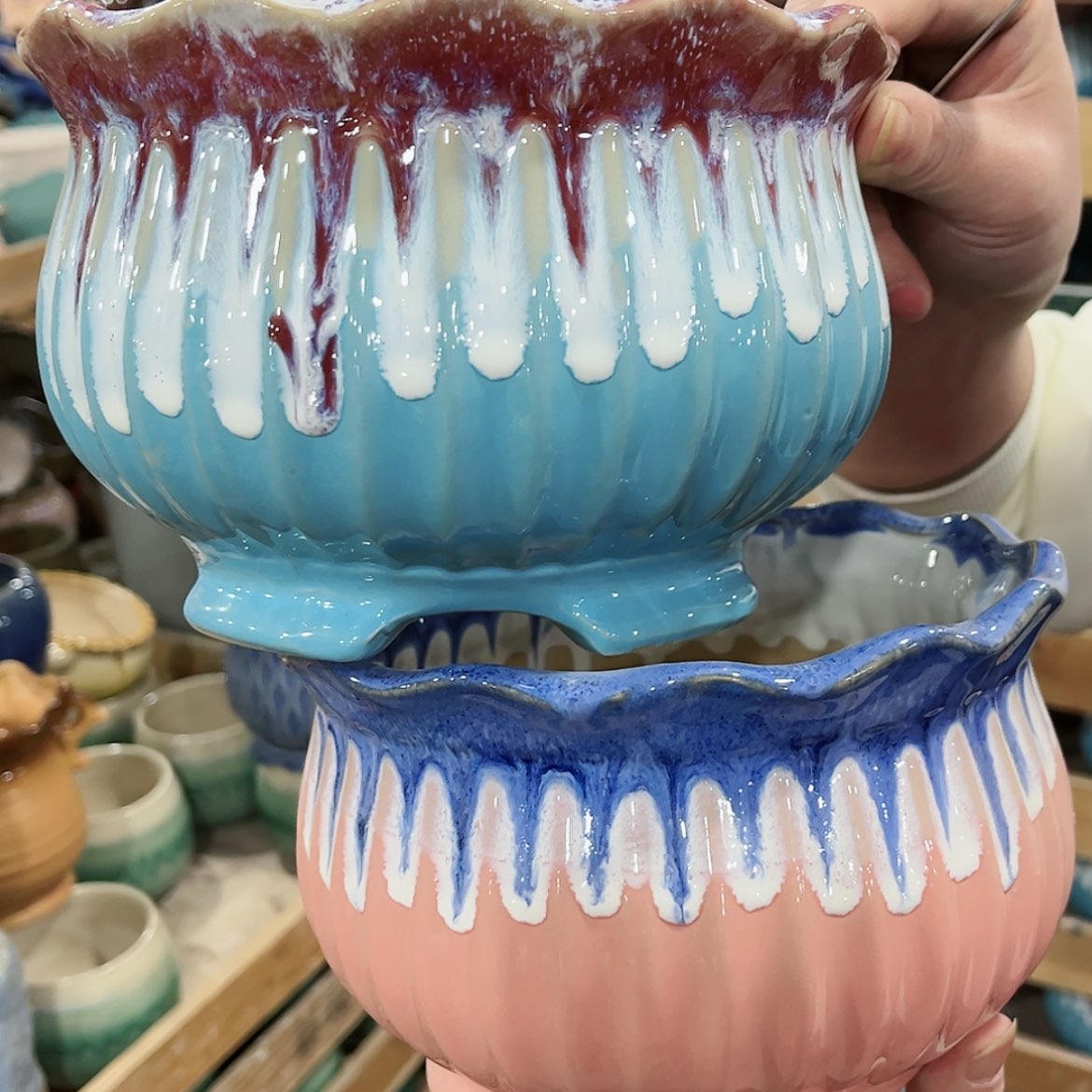 【闪购商品】陶瓷陶瓷多肉植物花盆