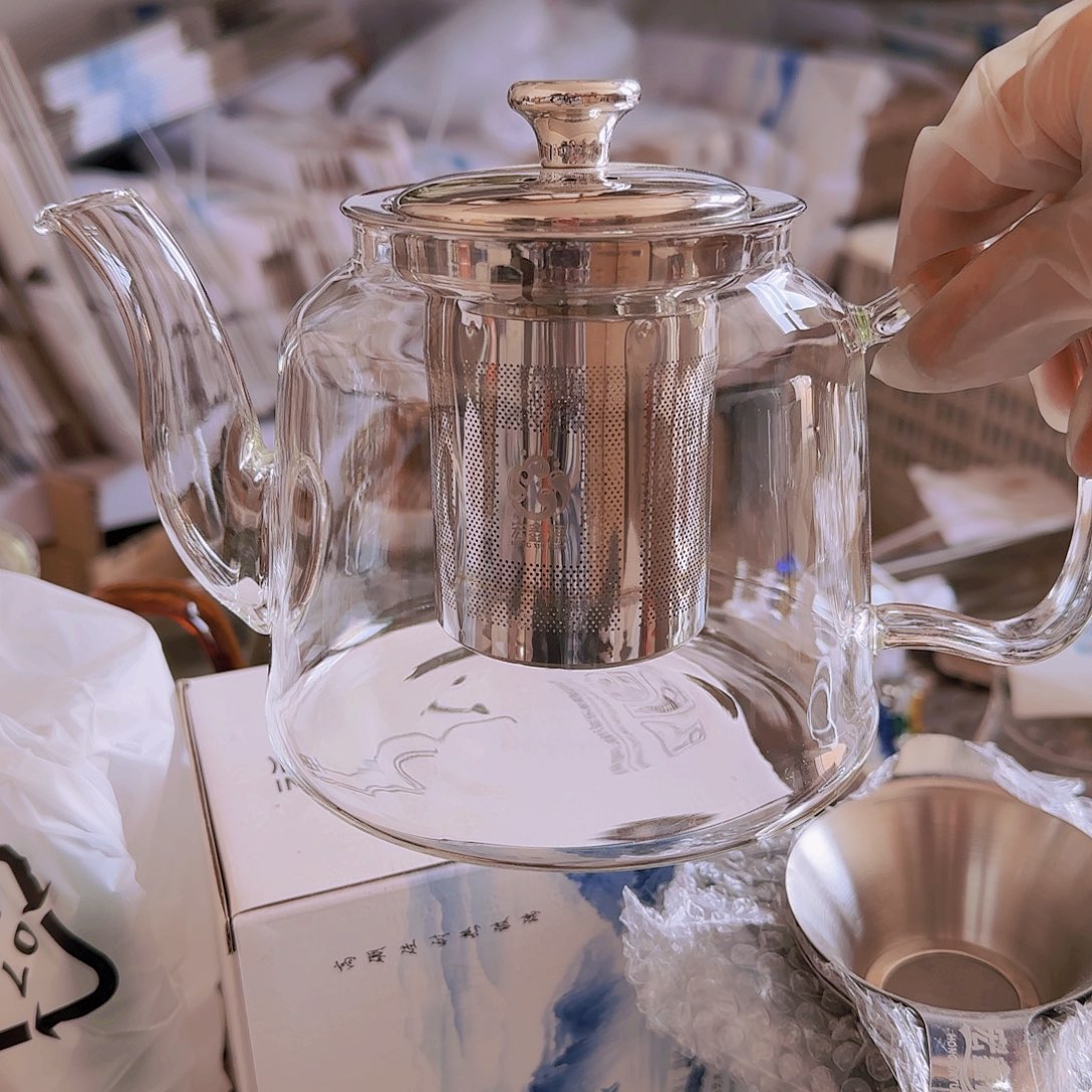 【闪购商品】高硼硅玻璃茶水分离瑕疵H803钢