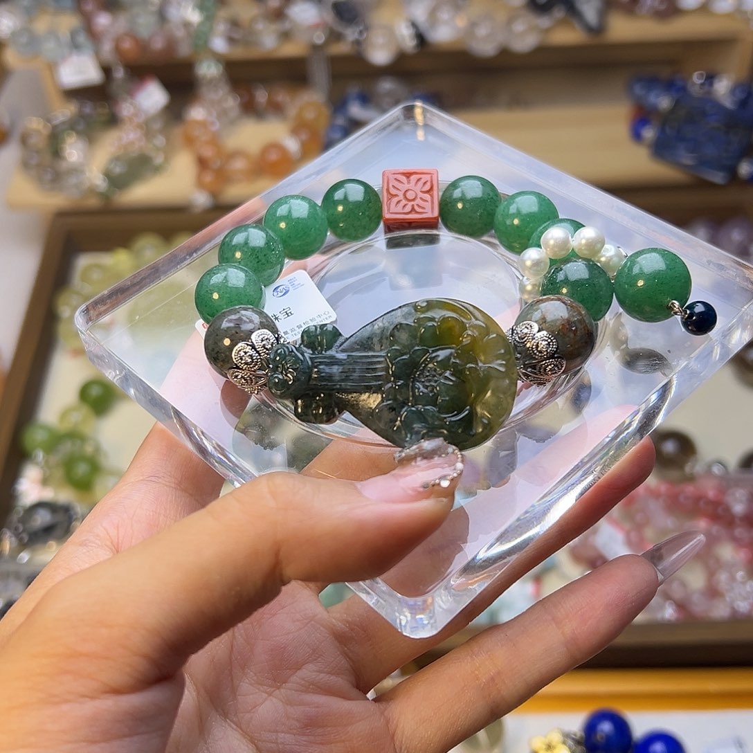 水晶手串合金?***燚水晶