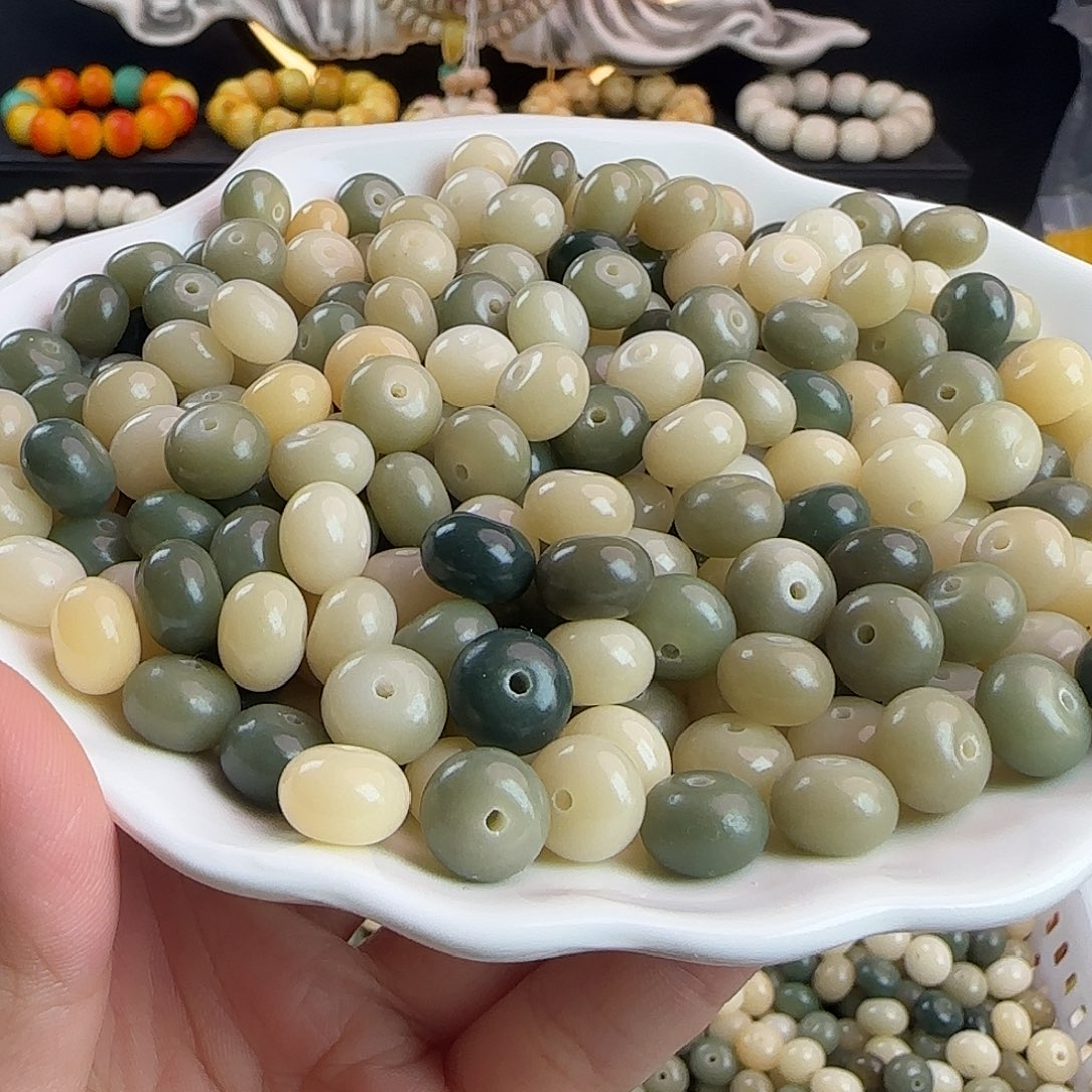 菩提根/象牙果手串卡10非料奶绿算盘100卡牌➕50备珠