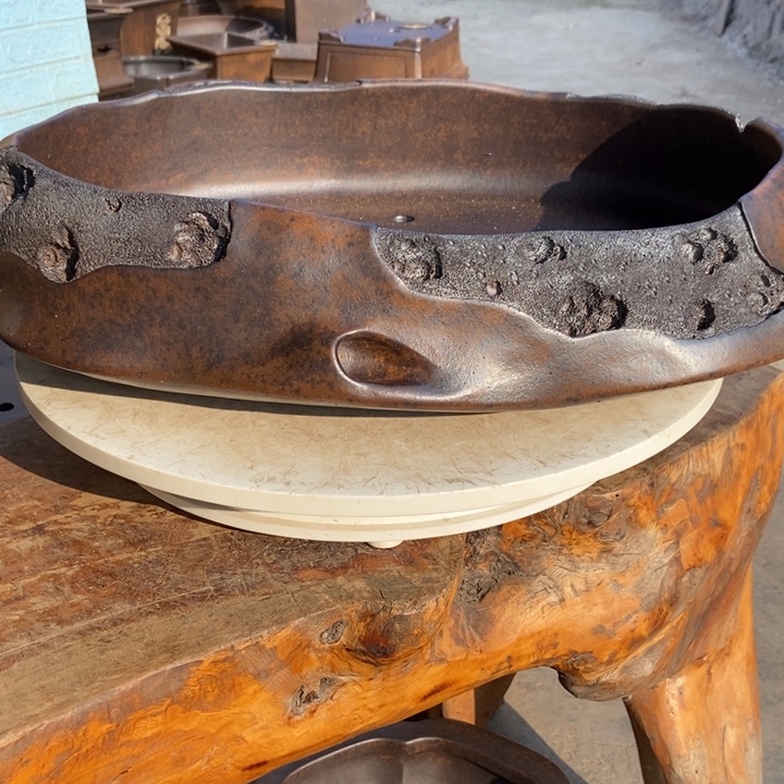 可***哥杨冬益紫砂花盆5789