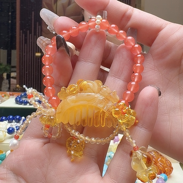 琥珀手链未镶嵌琥珀