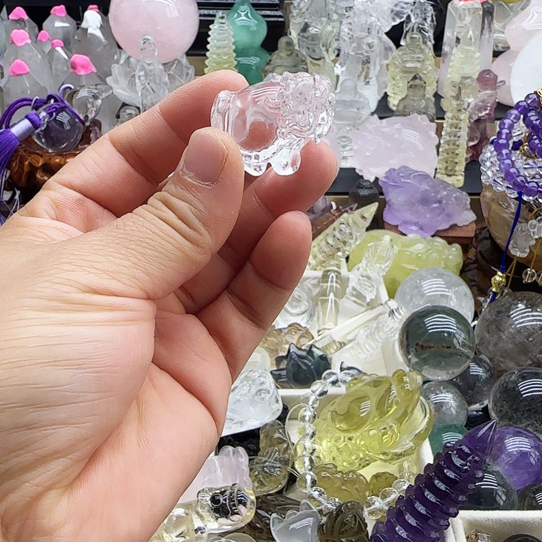 未镶嵌车挂水晶摆件