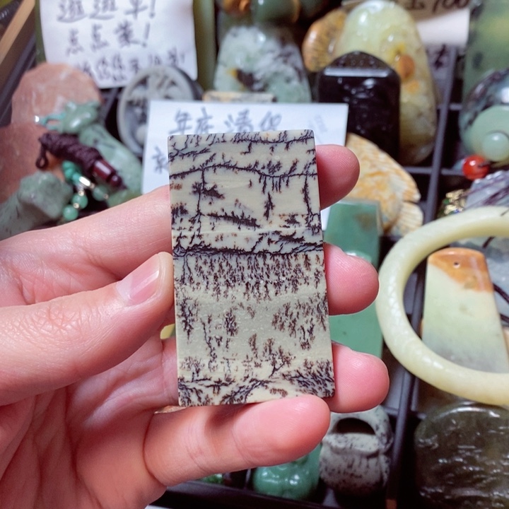 透闪石质玉颈饰未镶嵌