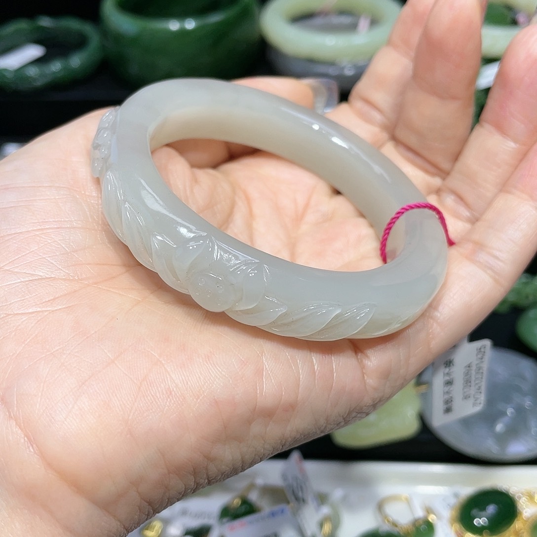 【闪购商品】和田玉手镯55圈口33未镶嵌