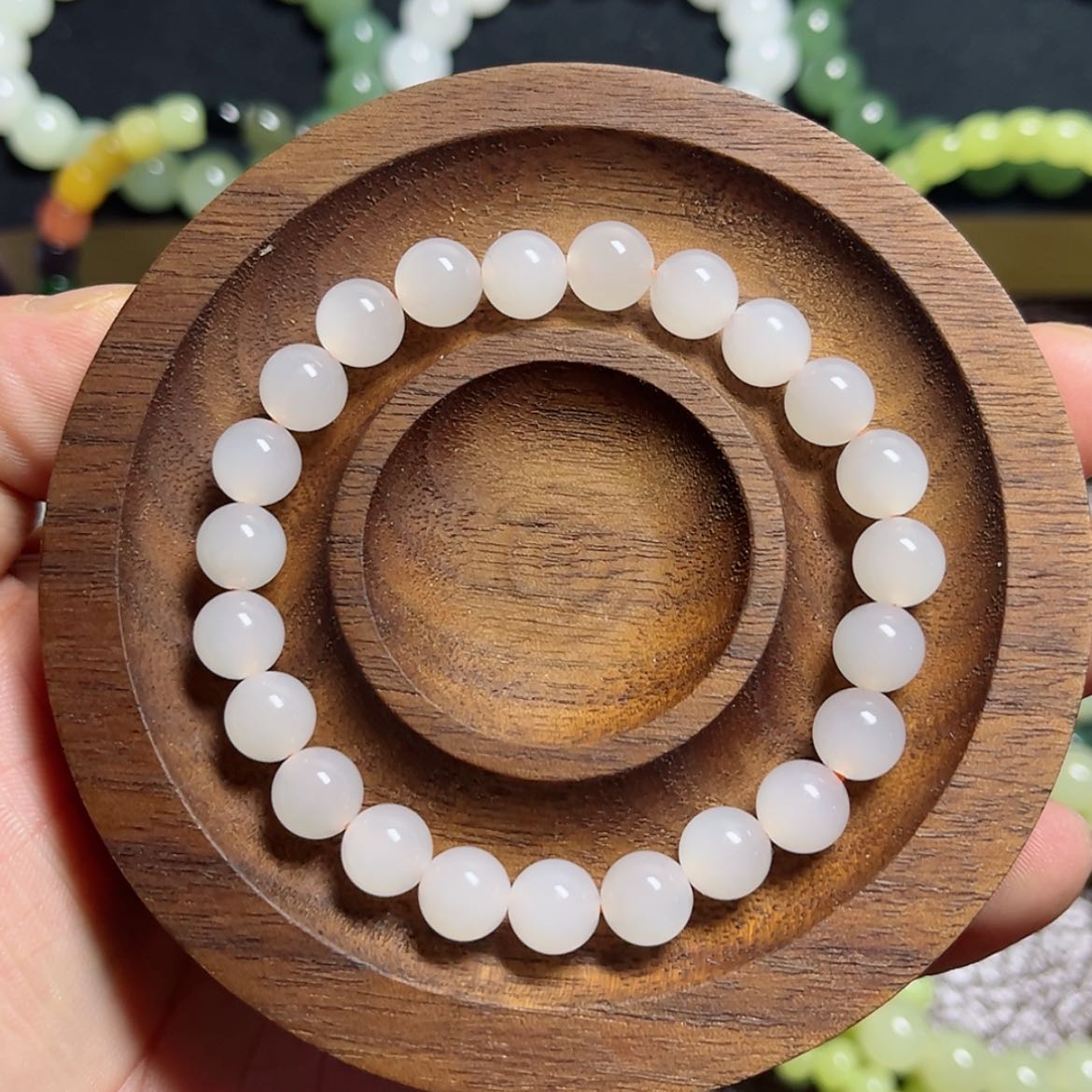 【闪购商品】未镶嵌手链和田玉木**丶