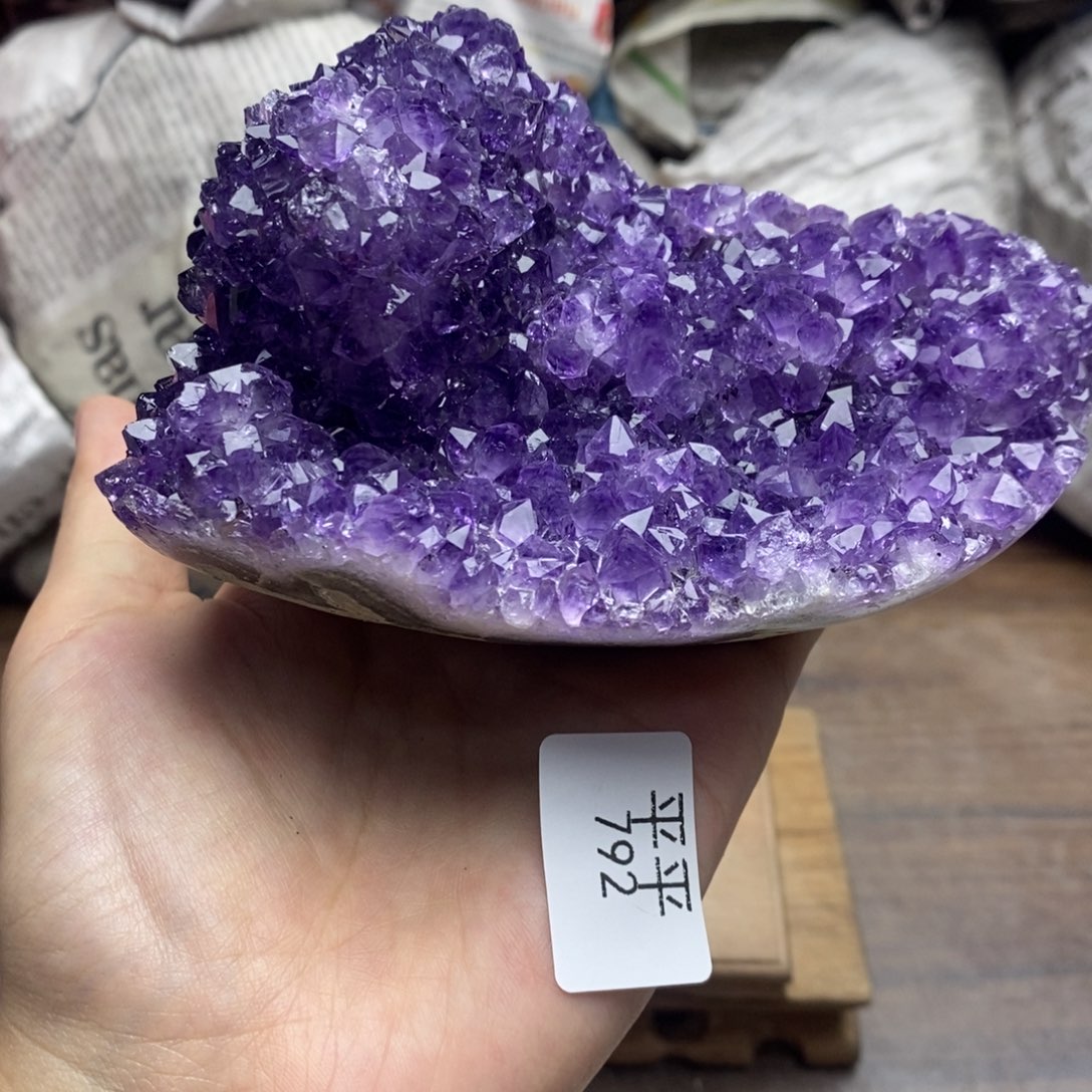 紫晶珠宝半成品未镶嵌