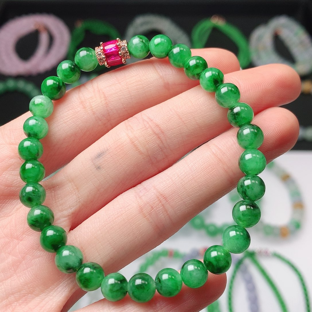 用***0翡翠未镶嵌手链翡翠