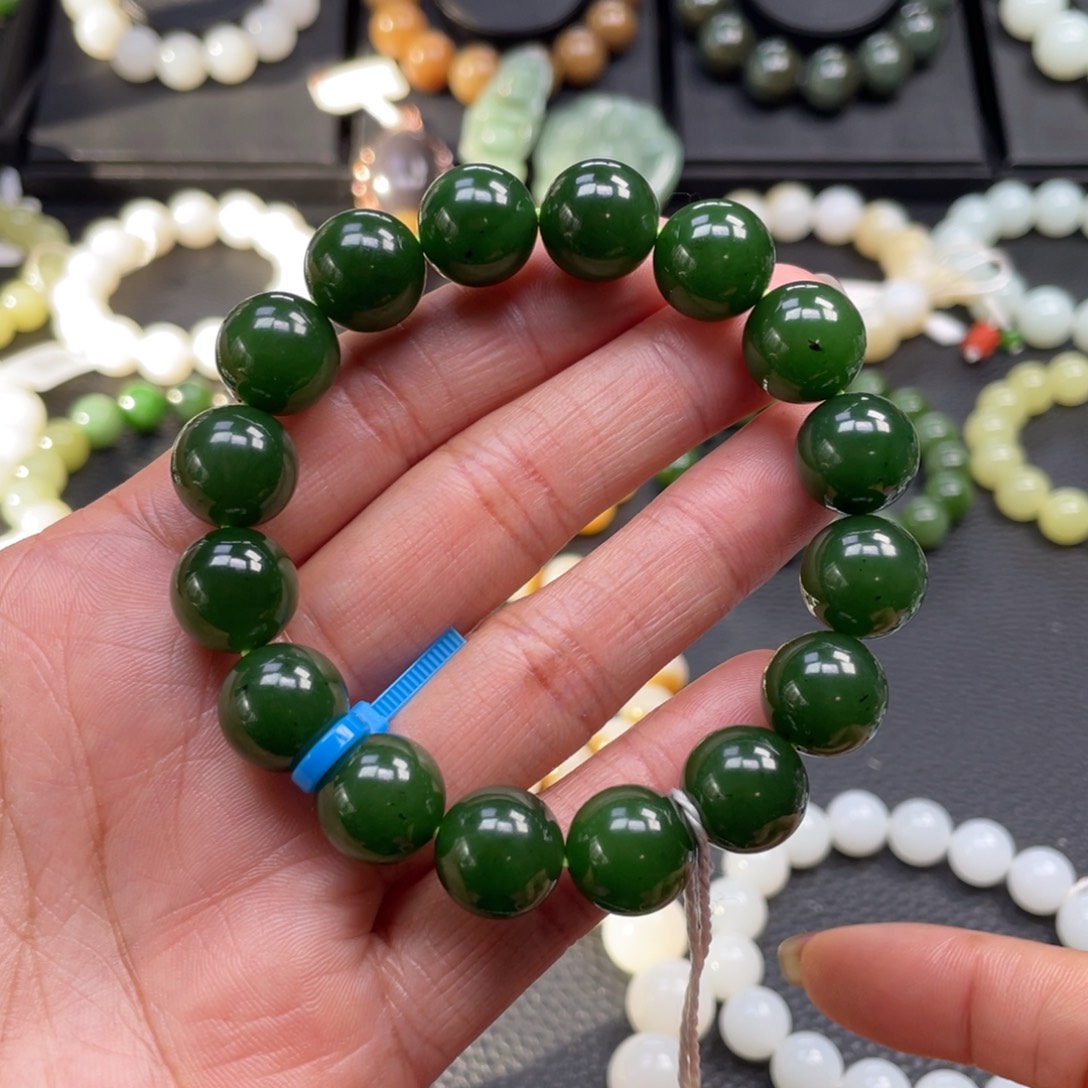 和田玉未镶嵌手链