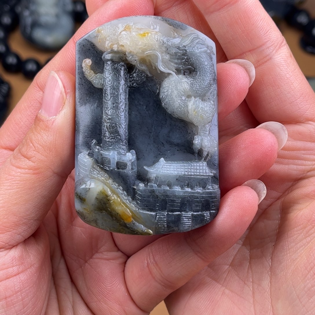 和田玉颈饰未镶嵌小*