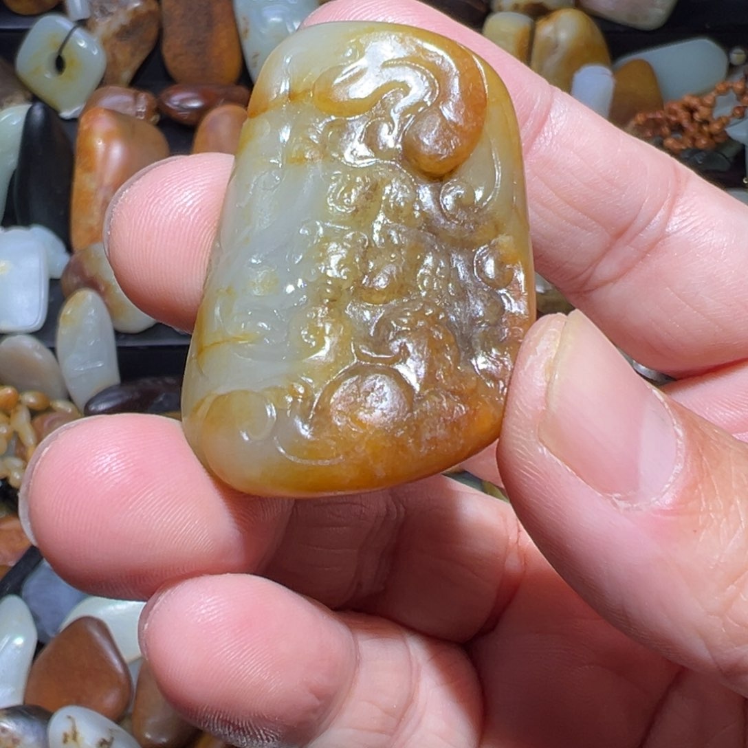 和田玉吊坠(不含链)未镶嵌