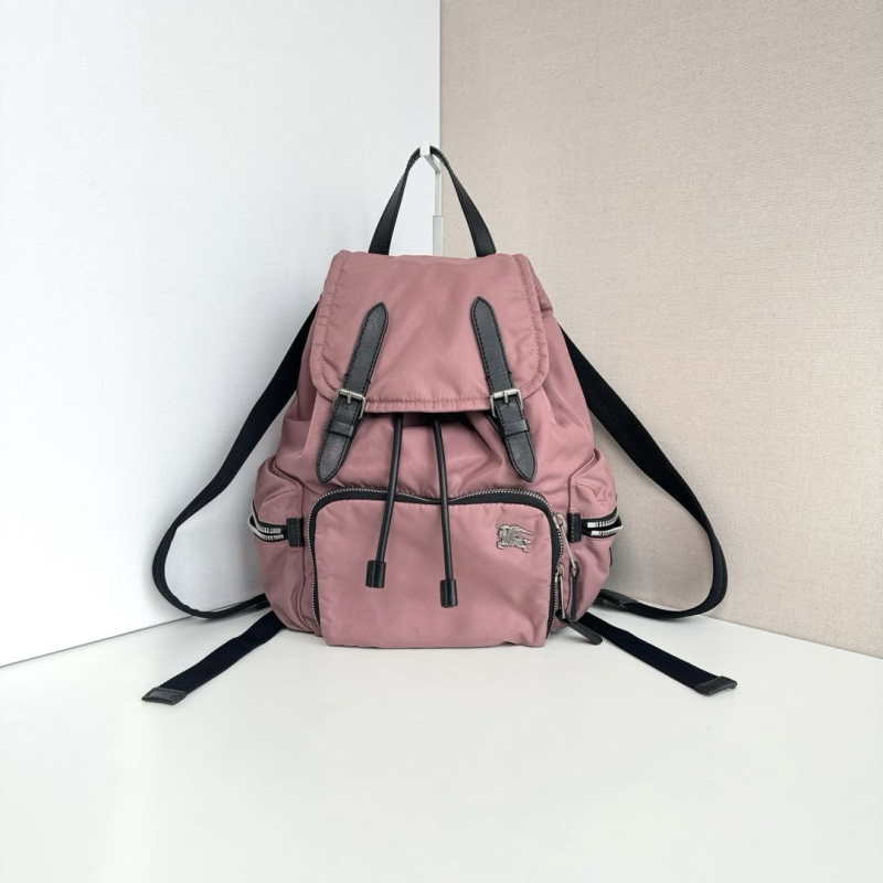 95新 BURBERRY/博柏利 98新豆沙粉色小号双肩S92957735